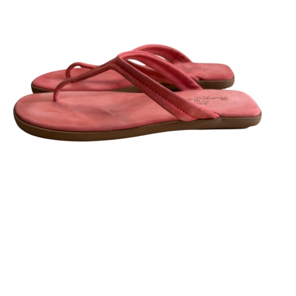 Tommy Bahama Relax‎ Tahini Nubuck Leather Sandals Cherry Size 10 Early 2000s - Picture 4 of 11